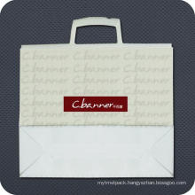 Printed Plastic Shopping Bag with Clip Handle